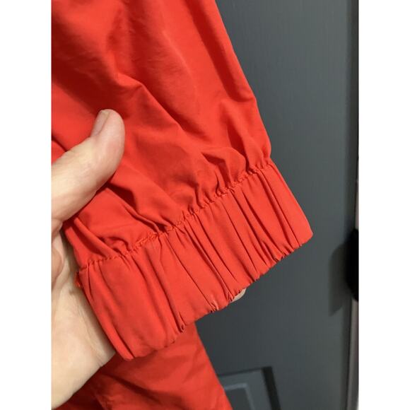 Eileen Fisher Hooded Red Light Weight Rain Jacket Coat size Petite PP/PTP - Picture 5 of 9